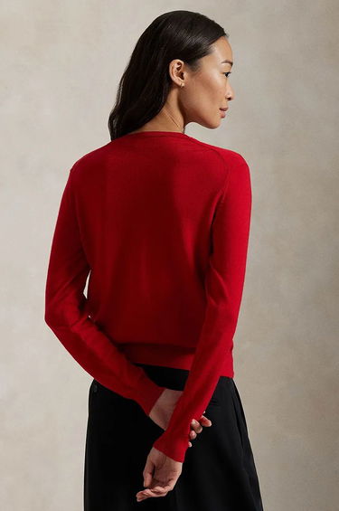 Sveter Polo by Ralph Lauren Red Button-Down Cardigan Červená | 211961279, 1
