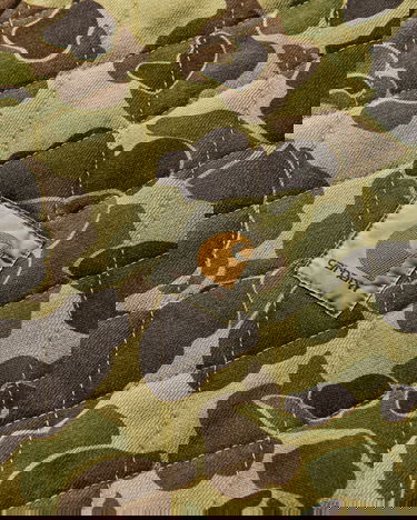Mikina Carhartt WIP Hooded Vista Quilted Sweat Jacket Camo Duck Garment Dyed Rôznofarebný | I035665 2EQGD, 4
