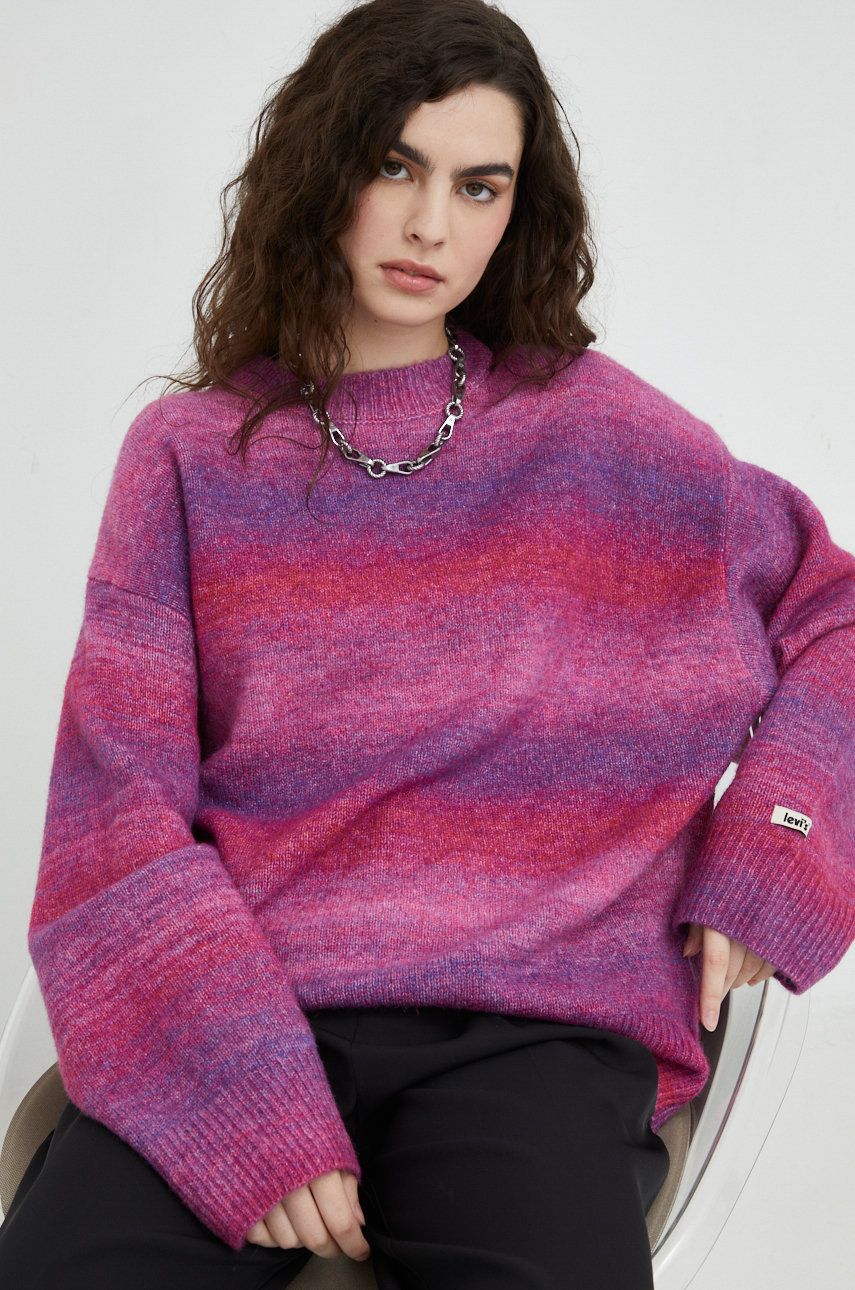 Sveter Levi's ® Cloud Crewneck Sweater Fialová | A3240.0006, 0