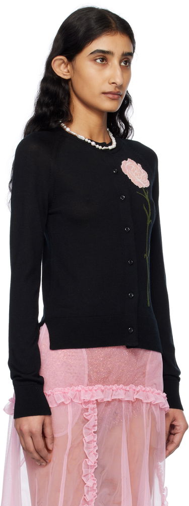 Sveter Simone Rocha Simone Rocha Carnation Cardigan Čierna | KMK17 0647, 1