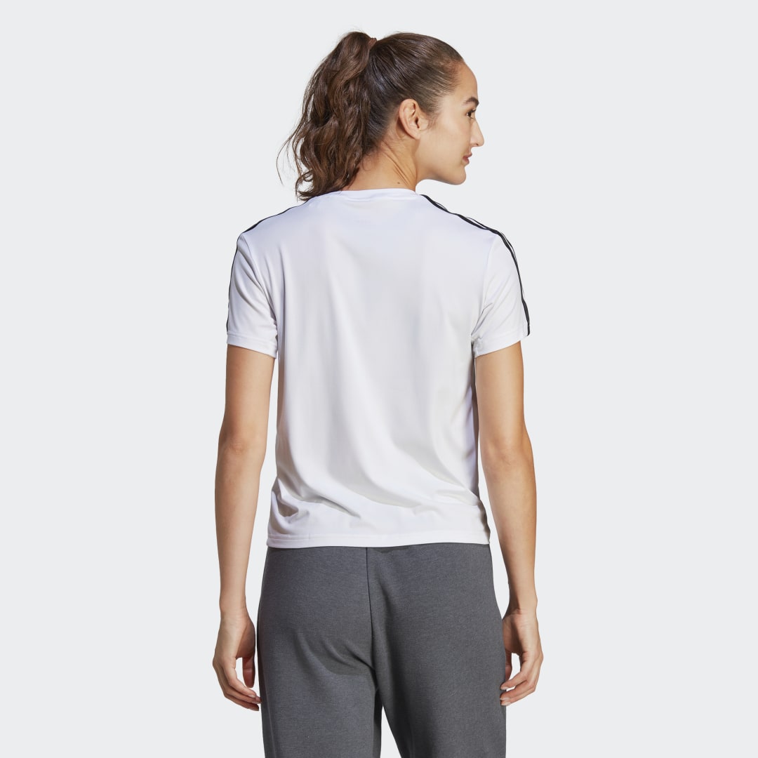 Tričko adidas Originals AEROREADY Train Essentials 3-Stripes Biela | IC5040, 1