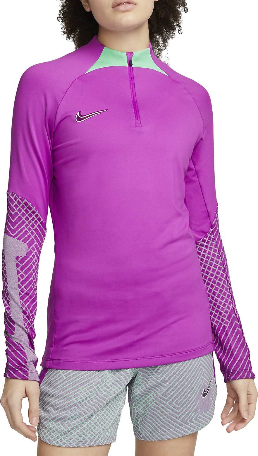 Sveter Nike Nike Dri-FIT Strike Drill Long Sleeve Top Fialová | dq6749-551, 0