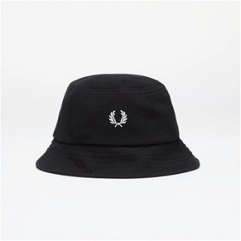 Fred Perry Hat Pique Bucket Hat Black/ Snow white HW6730 843