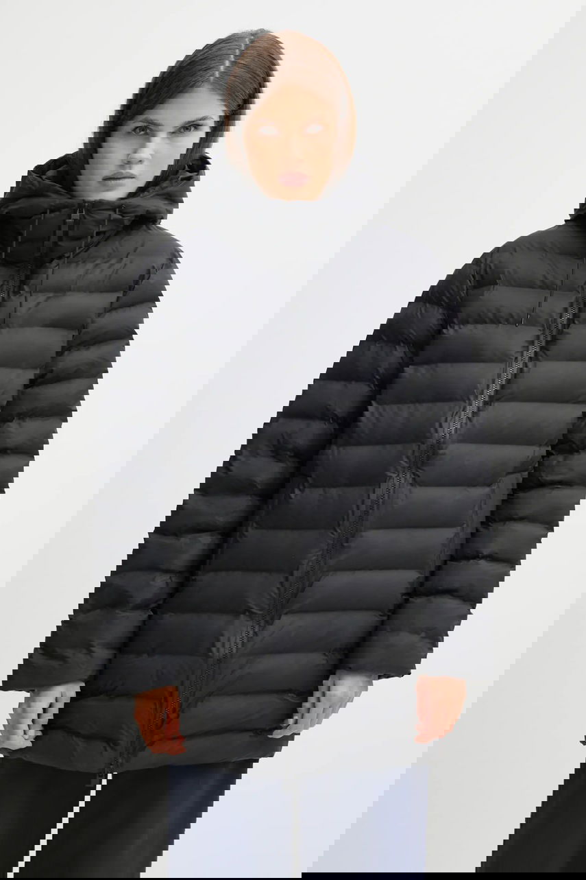 Prešívaná bunda Rains Lohja Hooded Puffer Jacket Čierna | 15900.01, 1