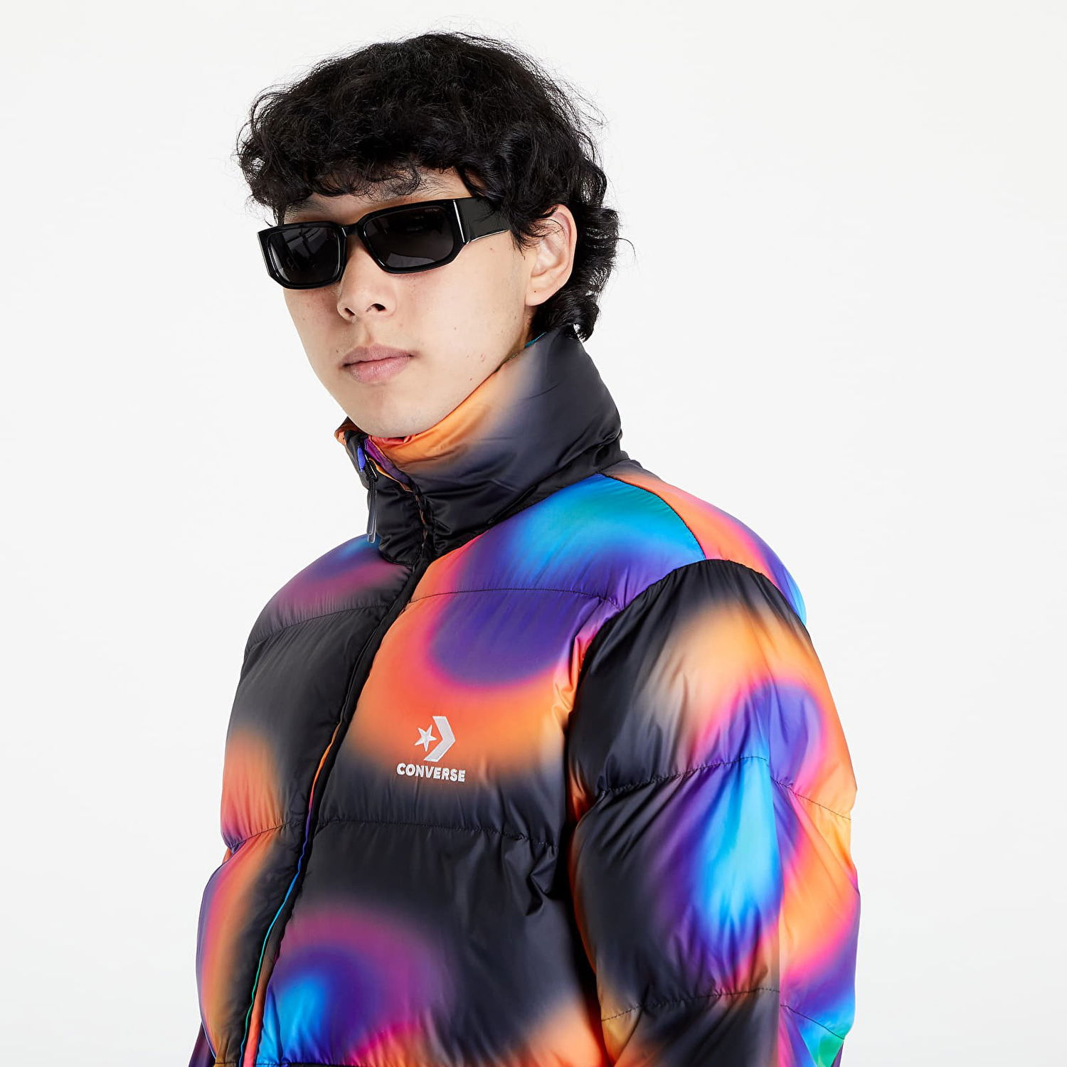 Prešívaná bunda Converse Printed Puffer Jacket Thermo Heat Signature Rôznofarebný | 10024058-A01, 1