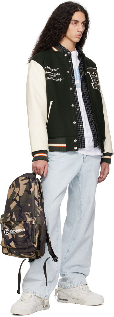 Batoh AAPE by A Bathing Ape AAPE by A Bathing Ape Moonface Camo Backpack Zelené | AAPBGM5330XAOGRZ, 3