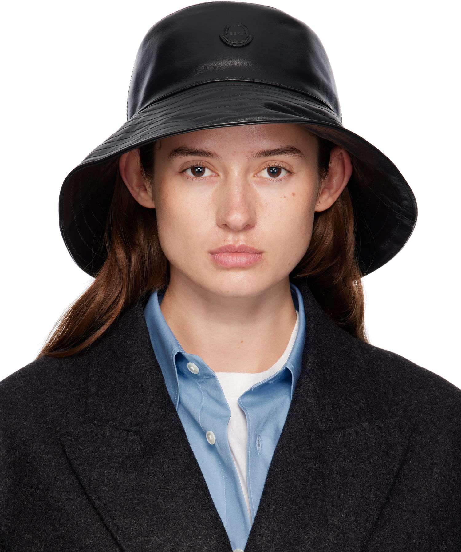 Klobúk Moncler Moncler Genius x EE72 Leather Bucket Hat Čierna | K24033B00004M6584, 0