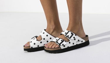 Tenisky a topánky Birkenstock Papillio Arizona Platform BF White Black Dots Narrow Biela | 1015878, 3