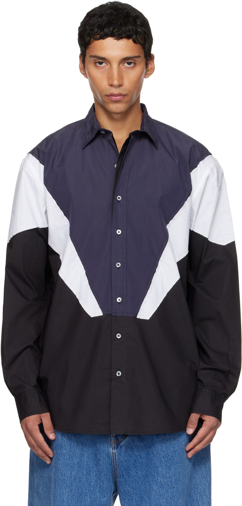 Košeľa VETEMENTS Vetements Tracksuit Panel Shirt Rôznofarebný | UH76SH860BN