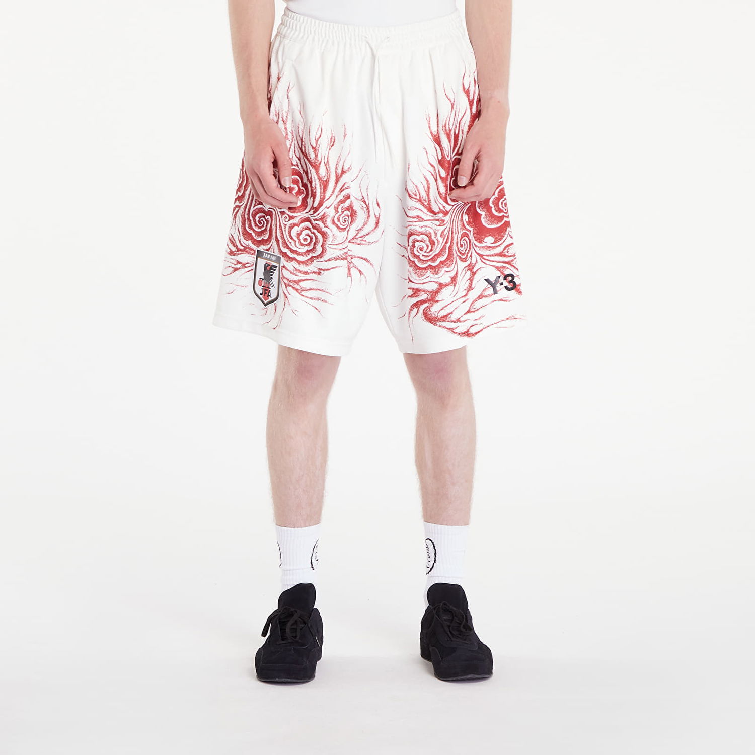 Šortky Y-3 JFA Graphic Shorts Core Biela | JC7569, 0