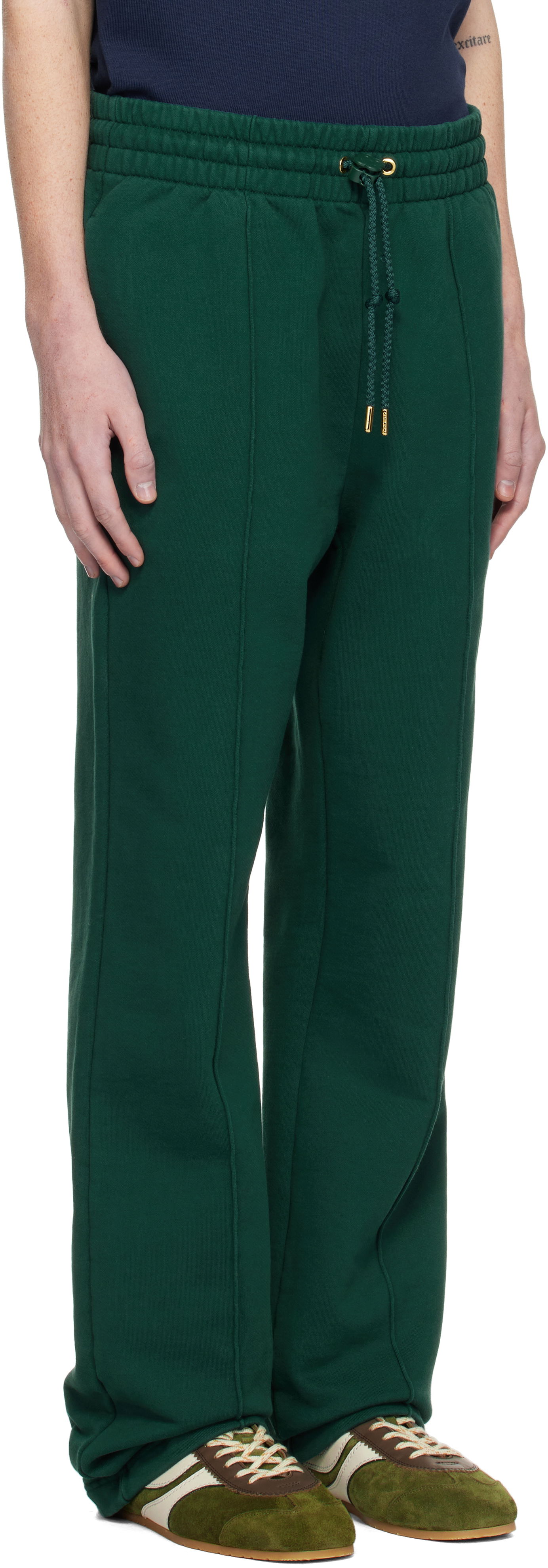 Tepláky Casablanca Diamond Logo Patch Sweatpants Zelené | MPS25-JTR-051-01, 1