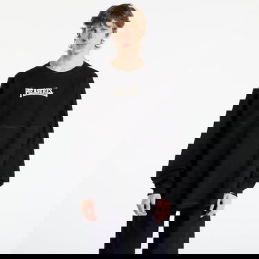 Tričko Pleasures Bulldog Heavyweight Long Sleeve Čierna | P25F039-BLACK, 0