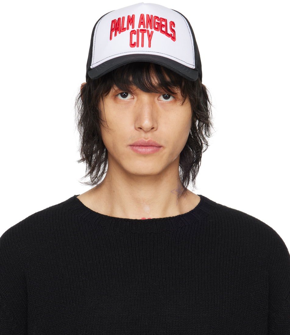 Šiltovka Palm Angels PA 'City' Cap Biela | PMLB094R24FAB0011025, 0