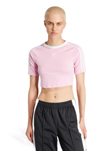 Crop Top adidas Originals 3-Stripes Baby Tee Ružová | IP0664