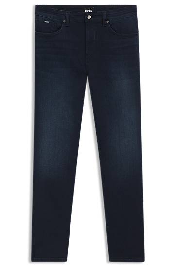 Džínsy BOSS BOSS Delaware Slim-Fit Stretch Denim Jeans Navy | 50544927