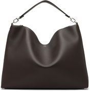 Bevel Grained-Leather Tote