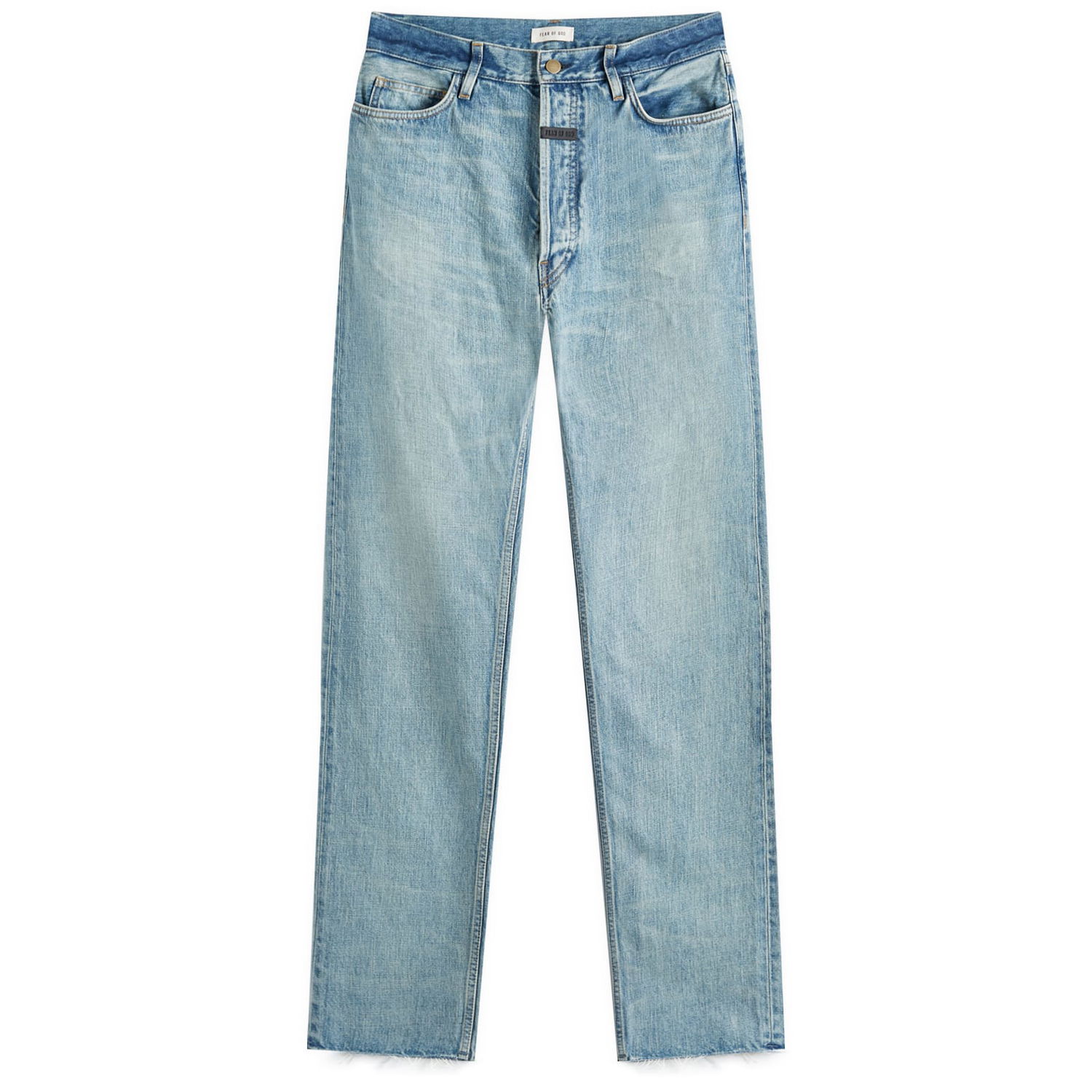Džínsy Fear of God Fear Of God 5 Pocket Straight Leg Jeans Size 30 Modrá | FGE240-408DNM-409, 1