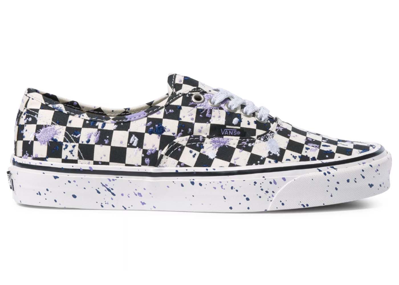Tenisky a topánky Vans UA Authentic 44 DX Anaheim Factory Splatter Embroidery Checkboard Čierna | VN0A5KX48FI, 0