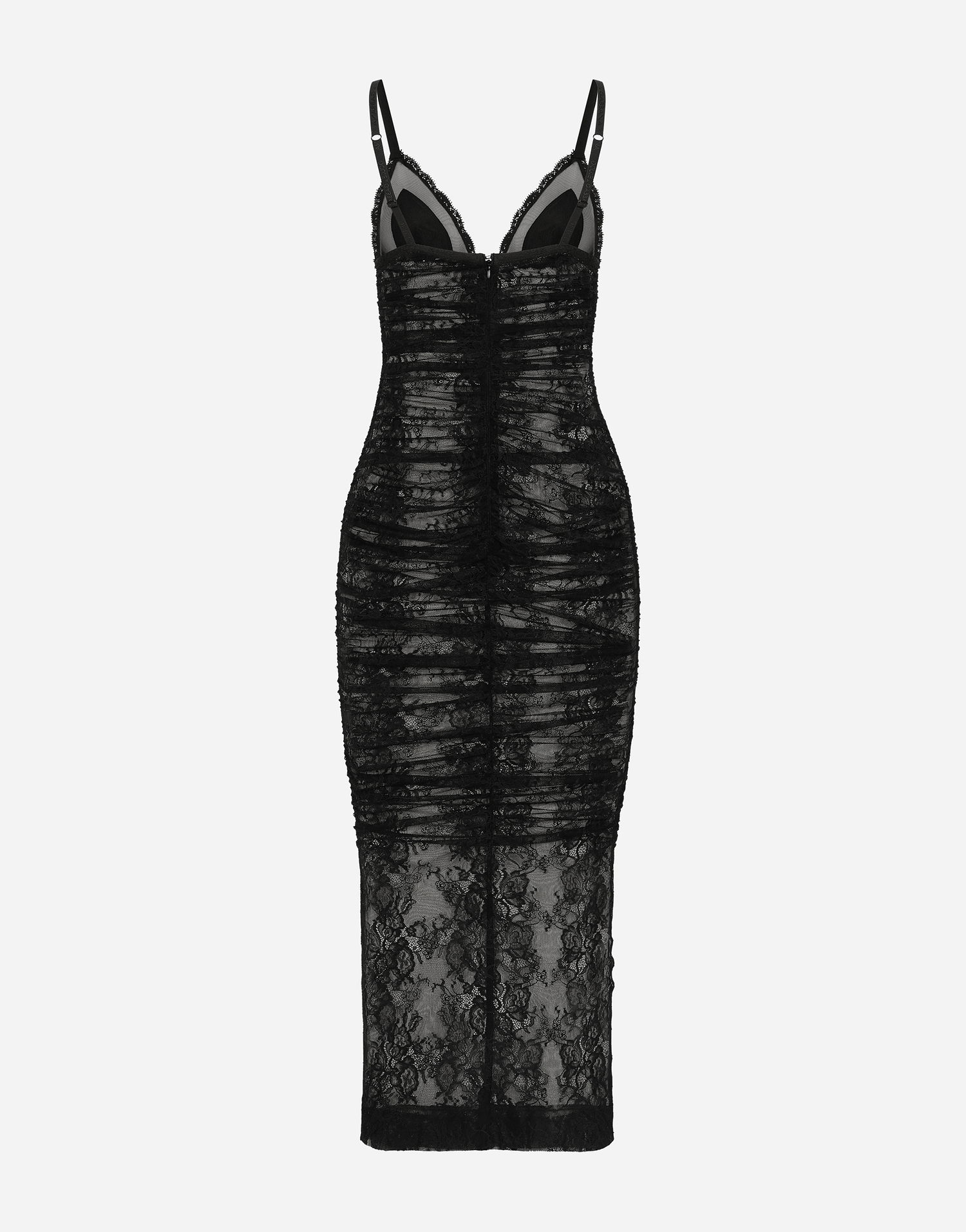 Šaty Dolce & Gabbana Slip Lace Dress Čierna | F6JRUTFLREWN0000, 1