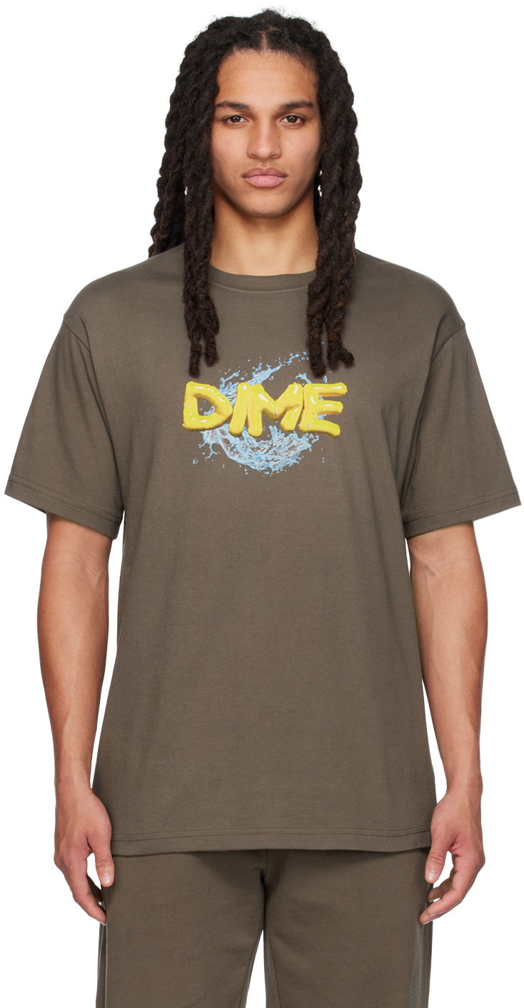 Tričko Dime Splash T-Shirt Hnedá | DIMESU2325DRI, 0