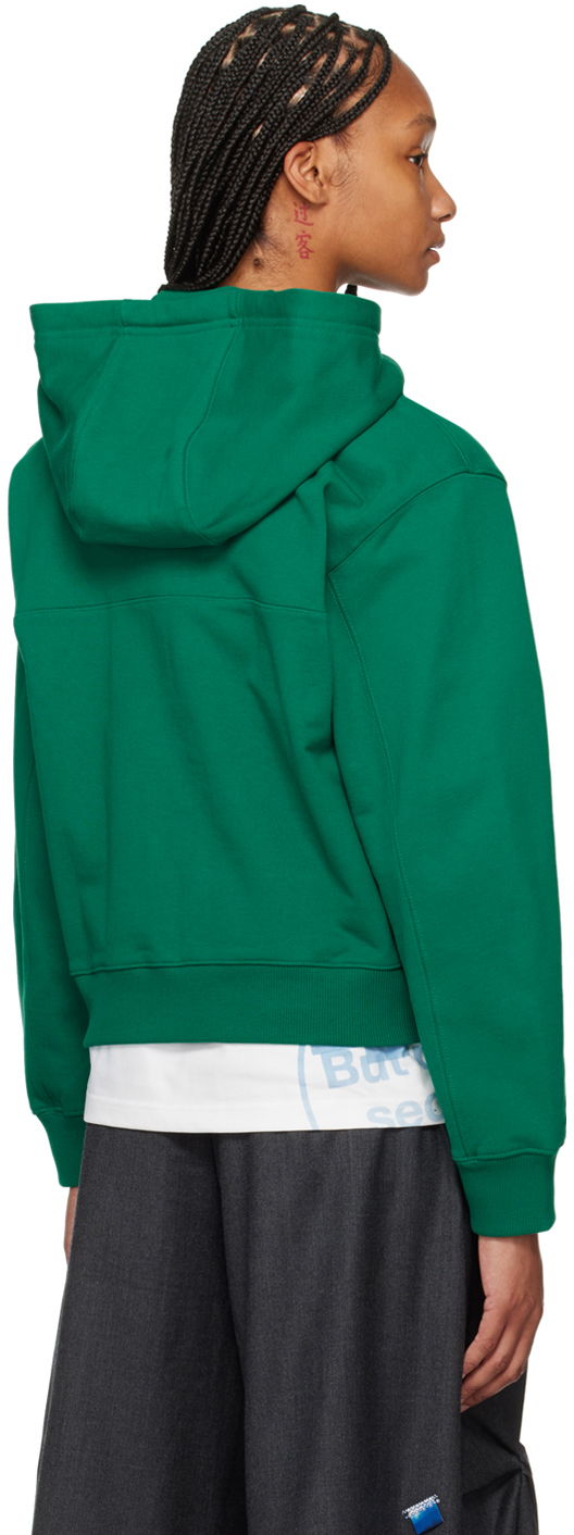 Cropped TRS Tag Zip Hoodie