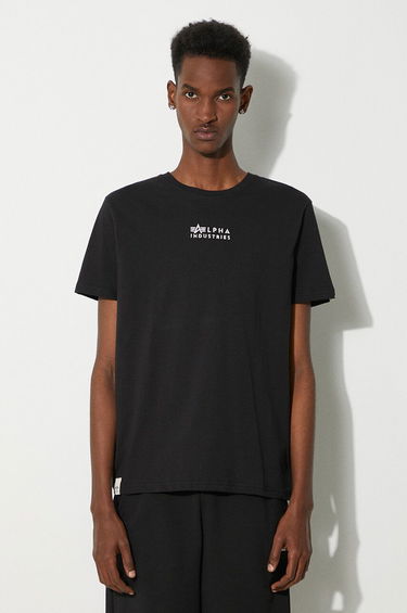Tričko Alpha Industries T-Shirt With Print Čierna | 118529.649, 0