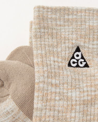 Spodná bielizeň a ponožky Nike ACG Everyday Cushioned Crew Socks Light Bone Béžová | FB3341-072, 4