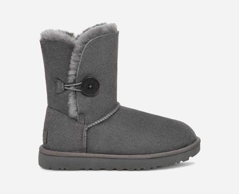 Tenisky a topánky UGG ® Short Bailey Button II Boot for Women in Grey, Size 4, Shearling Šedá | 1016226-GREY, 0