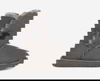 ® Short Bailey Button II Boot for Women in Grey, Size 4, Shearling