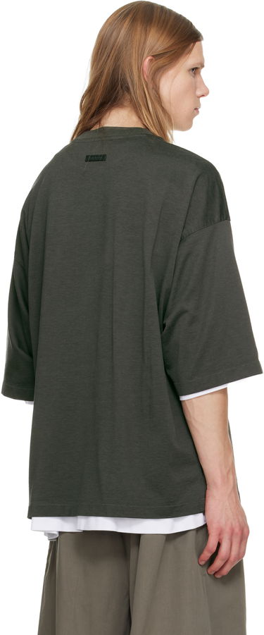 Tričko Fear of God Relaxed Short Sleeve Layered T-shirt Zelené | FG25FW10-103CRY-019, 2