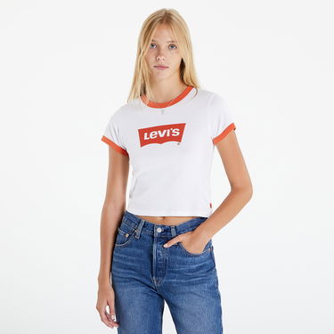 Tričko Levi's Graphic Ringer Mini Tee Biela | A3523-0004, 0