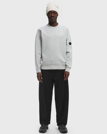 Mikina C.P. Company C.P. Company Diagonal Raised Fleece Crew Neck Lens Sweatshirt Šedá | 18CMSS023A005086W-800, 1