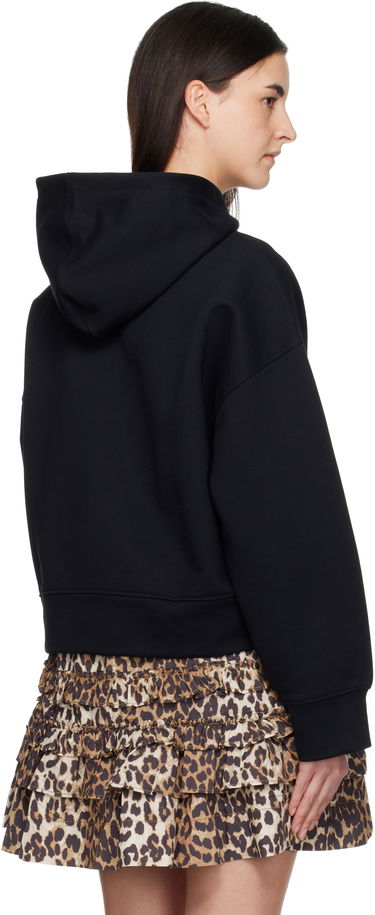 Mikina GANNI GANNI Two-way Zip Hoodie Čierna | T4369, 2