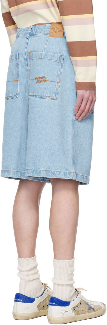 Šortky MAISON KITSUNÉ Maison Kitsuné Workwear Denim Shorts Modrá | OM01403WD4009, 2