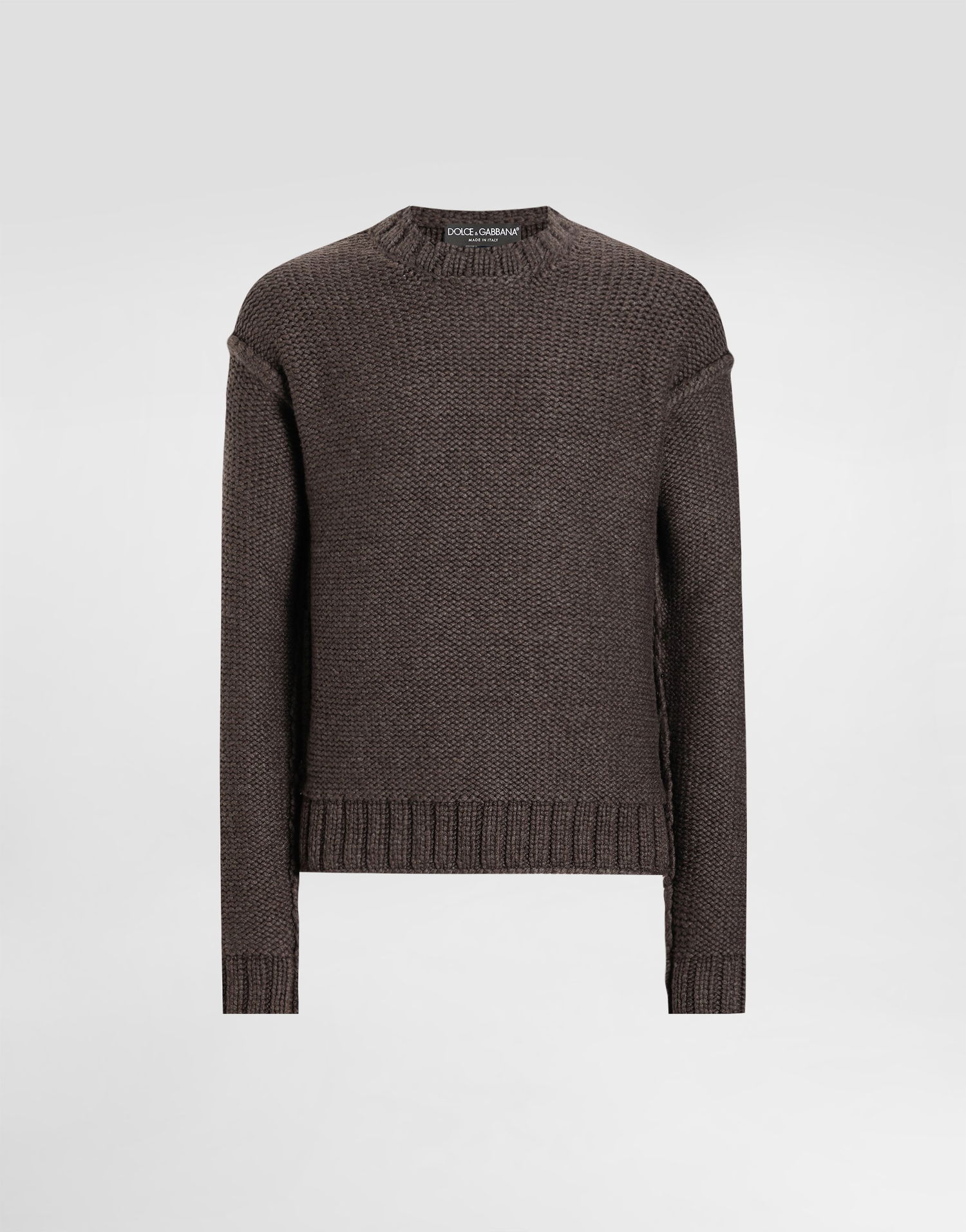 Sveter Dolce & Gabbana Dolce & Gabbana Wool and Cashmere Pullover Hnedá | GXXAGTJGMC7M0682, 0
