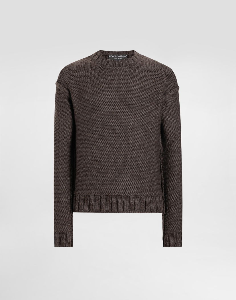 Sveter Dolce & Gabbana Dolce & Gabbana Wool and Cashmere Pullover Hnedá | GXXAGTJGMC7M0682