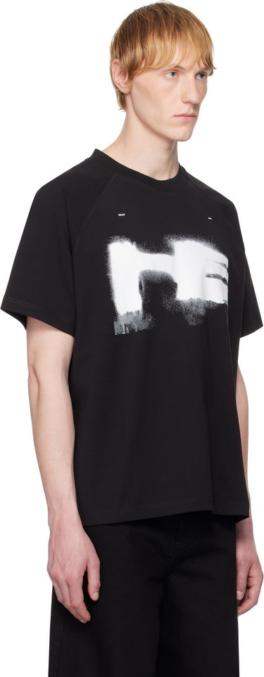Tričko HELIOT EMIL Heliot Emil Print T-Shirt Čierna | SS25.M.09.083.BLK01.CO, 4