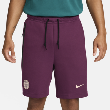 Šortky Nike Paris Saint-Germain Sportswear Tech Fleece - Červen Vínová | FN8481-610, 3