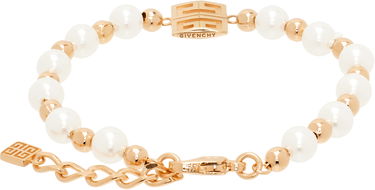 Náramok Givenchy Pearl & Gold-Tone 4G Logo Bracelet Metalická | BF20HNF03U645, 1