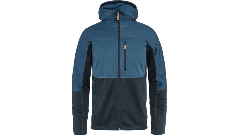Mikina FJÄLLRÄVEN Abisko Trail Fleece M Hooded Jacket Modrá | F82257-534-555