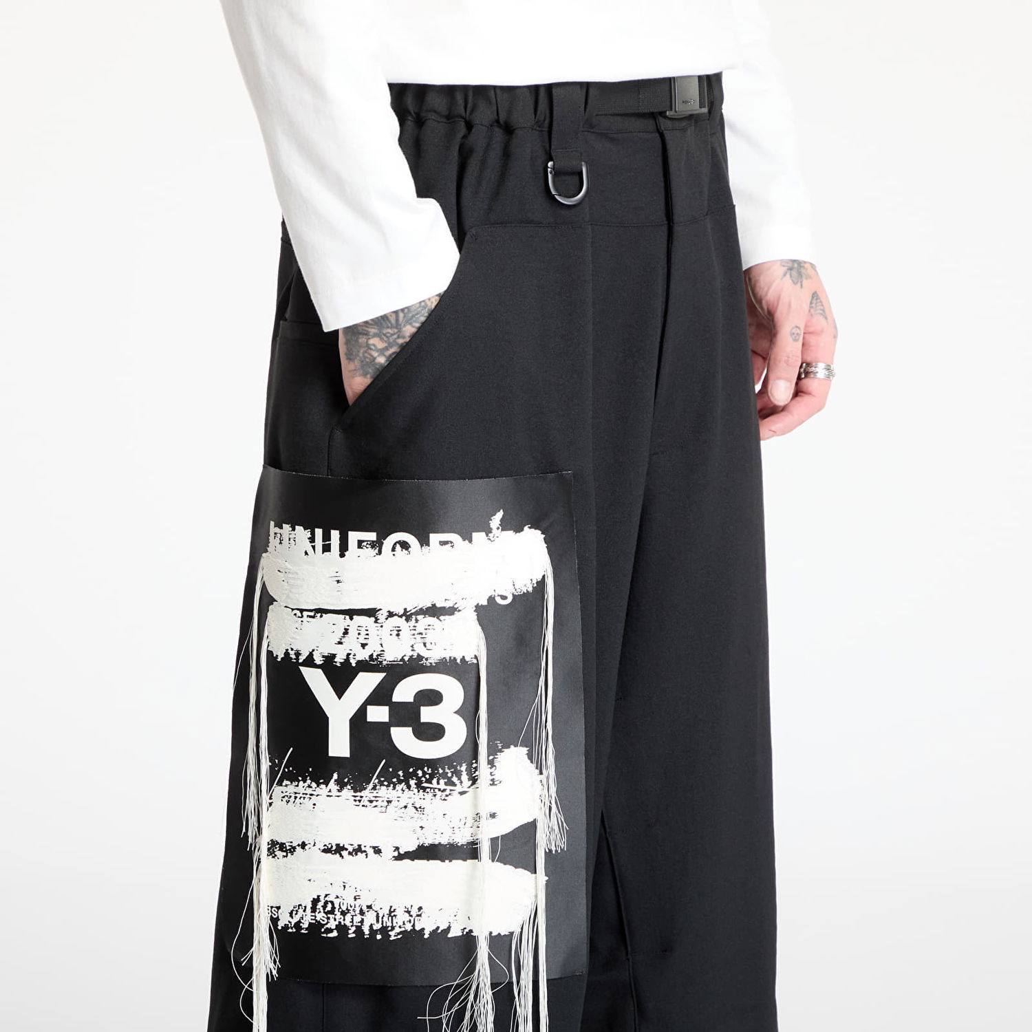 Cargo nohavice Y-3 Sport Uniform Patch Trousers Čierna | JN3704, 1