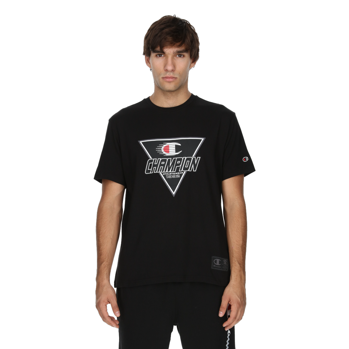 Tričko Champion Graphic T-Shirt Athleticwear 1919 Čierna | 220366-KK001, 0