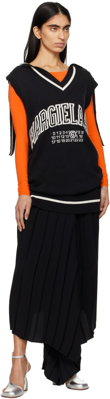 Šaty Maison Margiela MM6 Maison Margiela Varsity Jacquard Mini Dress Čierna | S52DA0060 M13085, 3