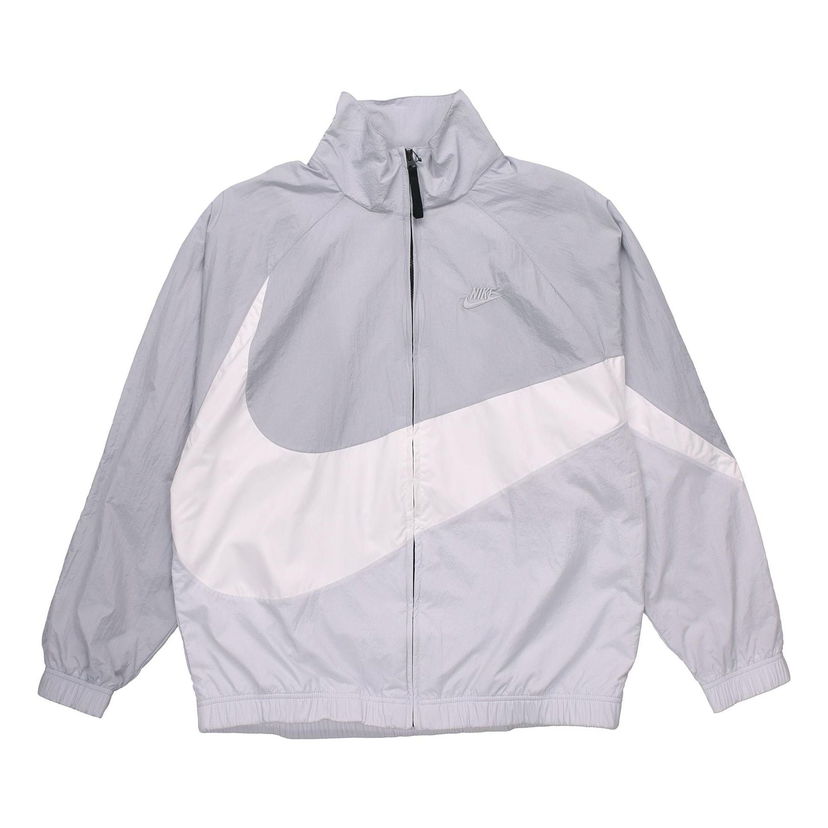 Vetrovka Nike Sportswear Big Swoosh Woven Jacket Šedá | AR3133-012