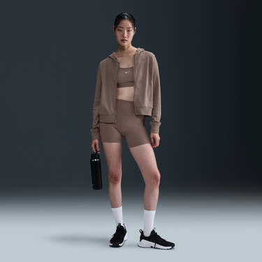 Mikina Nike One High-Waisted 5" Bike Shorts Hnedá | FN3211-233, 0