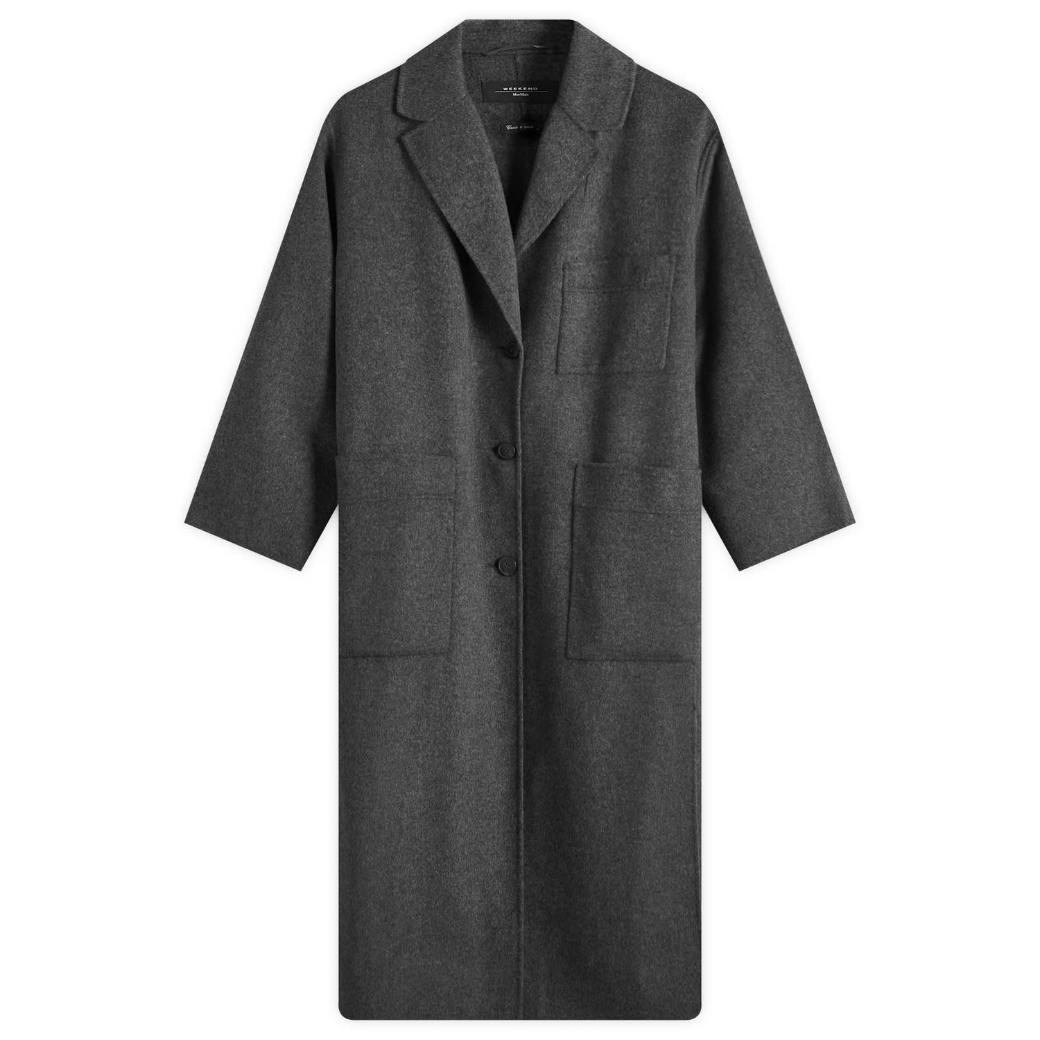 Kabáty Max Mara Weekend Max Mara Galosce Long Coat Šedá | 2515011031600, 0