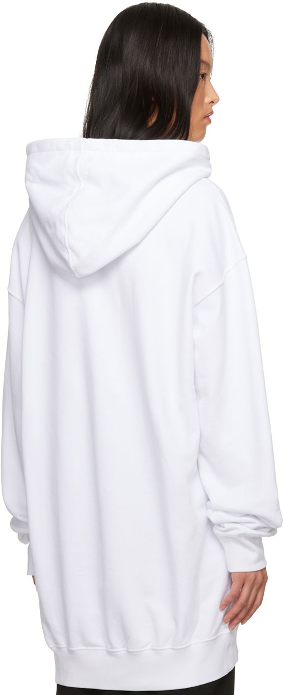 Oversized Hoodie with Feather Print