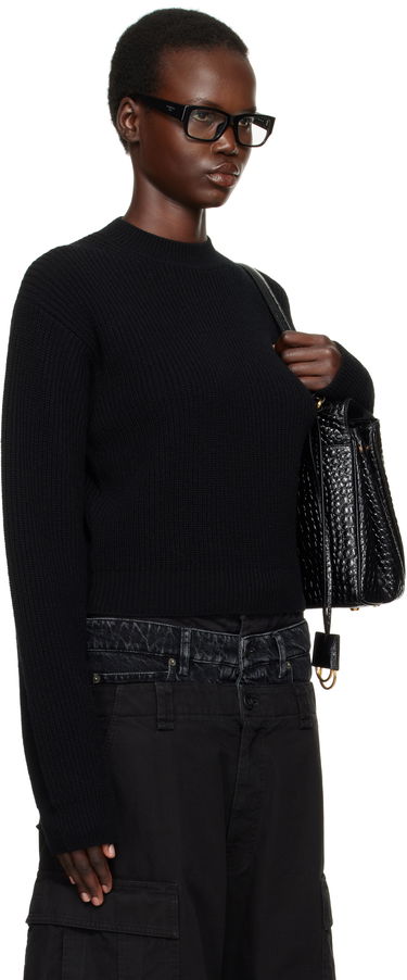 Cargo nohavice Balenciaga Cropped Wool Sweater Čierna | 808444 T1703, 1