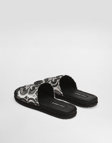 Doplnky Dolce & Gabbana Dolce & Gabbana Shell-Print Espadrille Slides Rôznofarebný | A80544AJ235IU3TN, 2