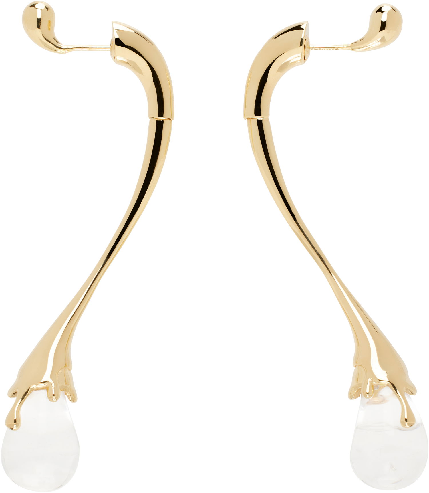 Náušnice Bottega Veneta Drop Earrings With Gold Tone Finish Metalická | 815299 V0GDM, 0